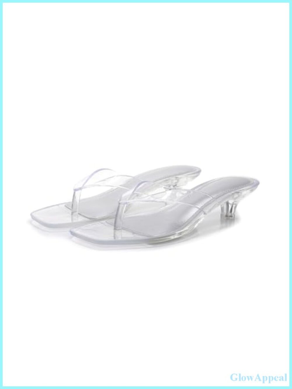 Women Waterproof Kitten Heel Flip Flop Sandals Memory Foam